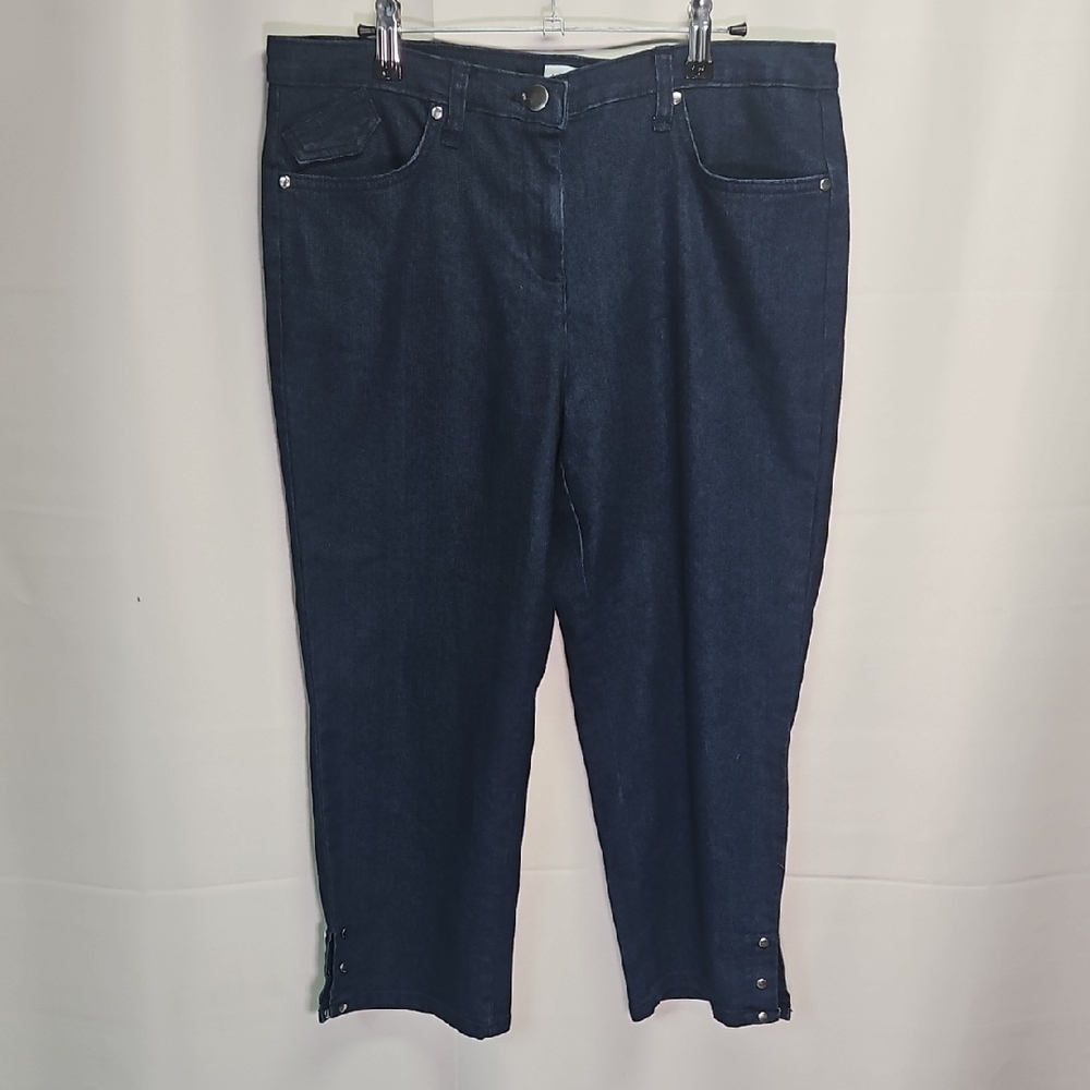 Dash Dark Blue Denim Capris